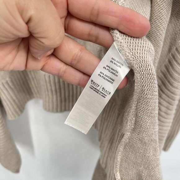 White House Black Market  Woman's Cardigan Size‎ M Open Front - Picture 4 of 7